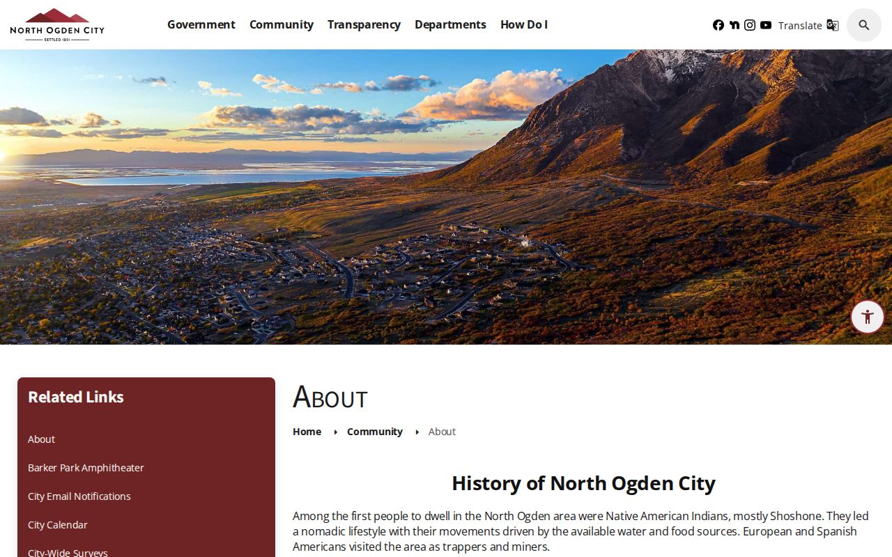 North Ogden criminal records context from Weber County city history