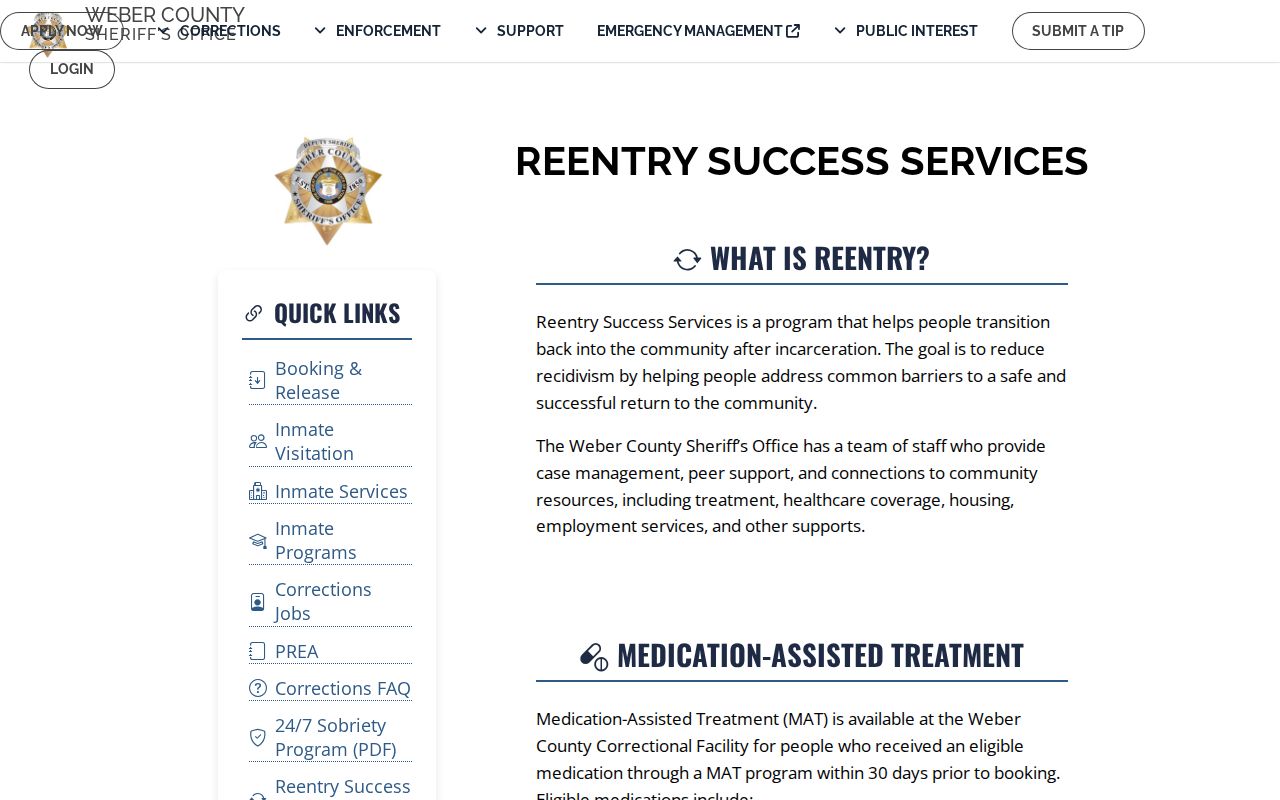 Roy criminal records after county jail and reentry services