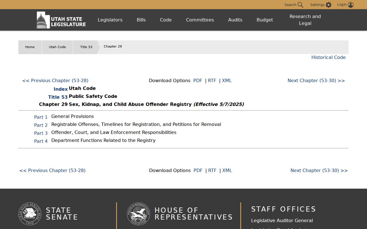Weber County sex offender registry search under Utah law